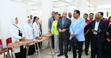 Assiut University President reviews new student exams