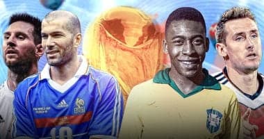 أساطير كأس العالم تظل بيليه في القمة