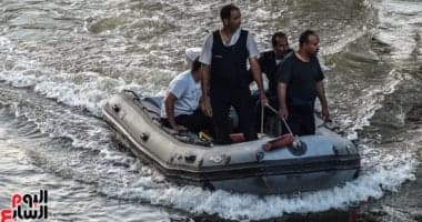 انتشال جثة غريق من المركب بالحوامدية