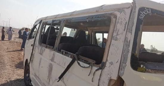 Microbus overturns injuring 10 in Alexandria