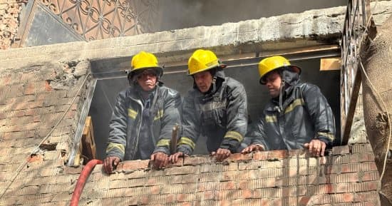 Shop fire at Haram area contained