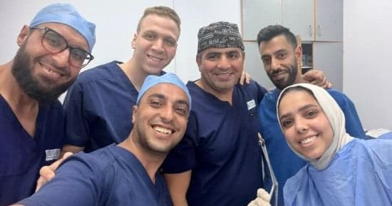 Medical team removes deep bullet from patient's face