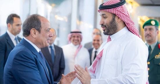 السيسى يعقد لقاء مع ولي العهد السعودي