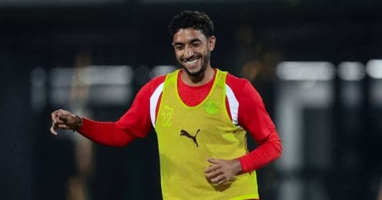 Egypt team training with Marmoush Rabia Hamza
