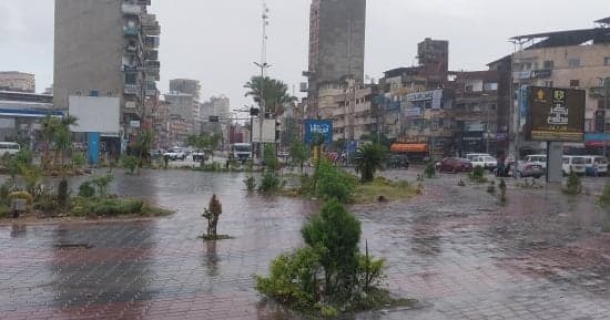 شلالات مطرية تغير جو دمياط