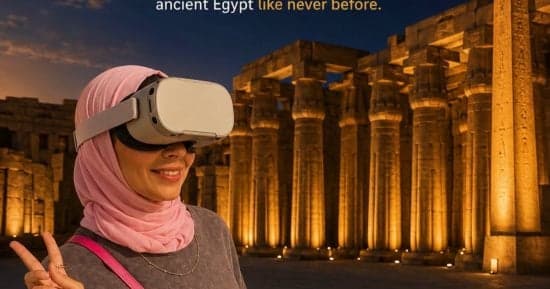 Luxor Officials Attend VR Experience at Karnak