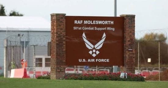 New US base in Britain attacked