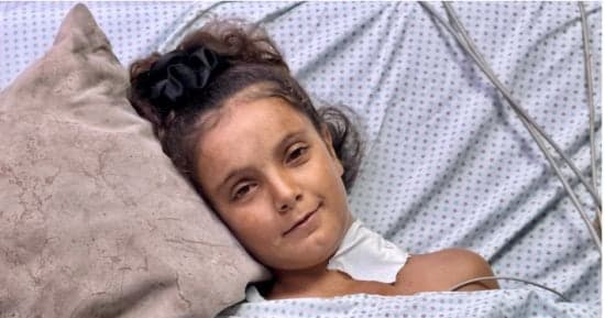 Girl shot in Gaza faces paralysis