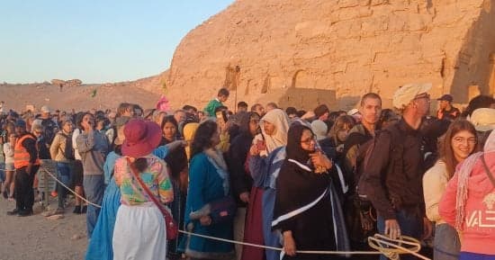 Abu Simbel sees longest tourist line