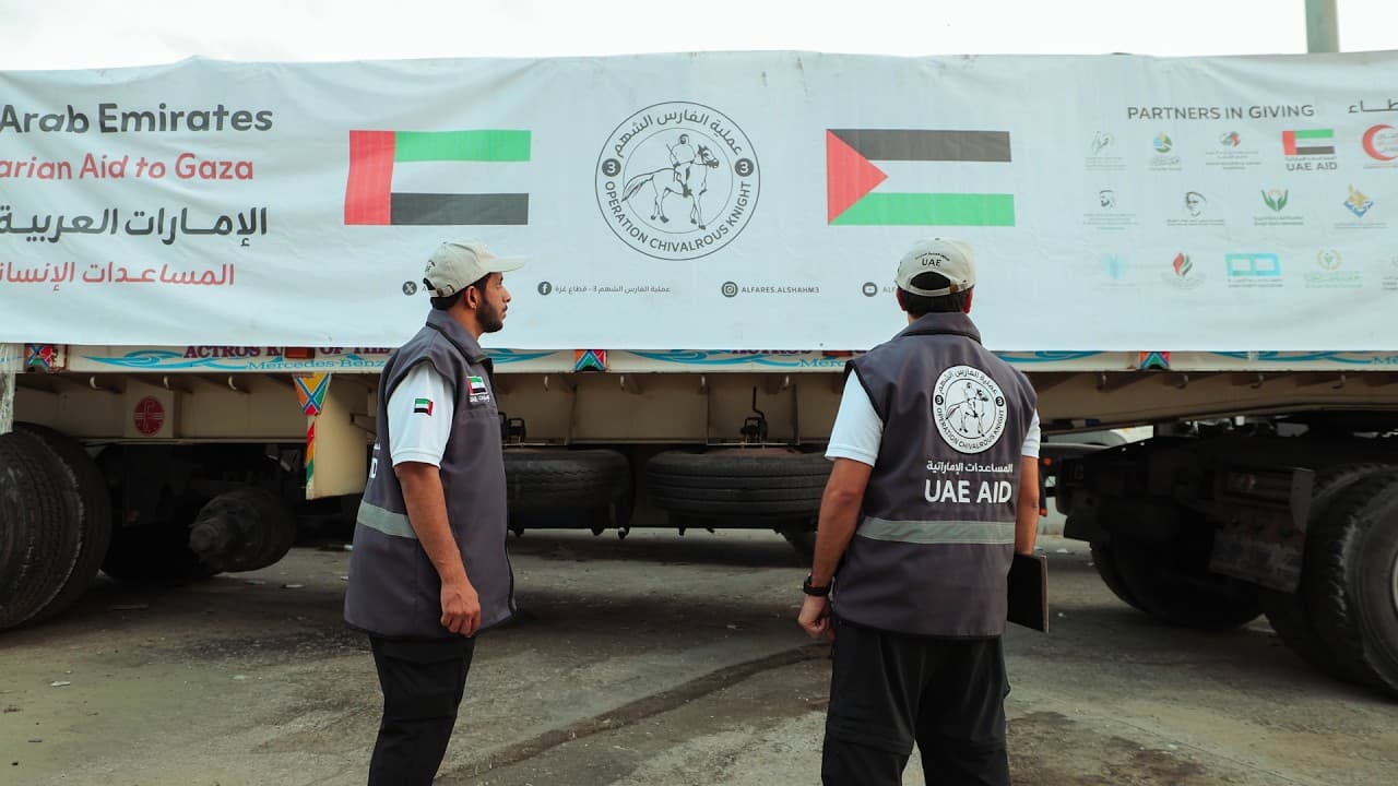 Emirati Convoys Maintain Gaza Aid