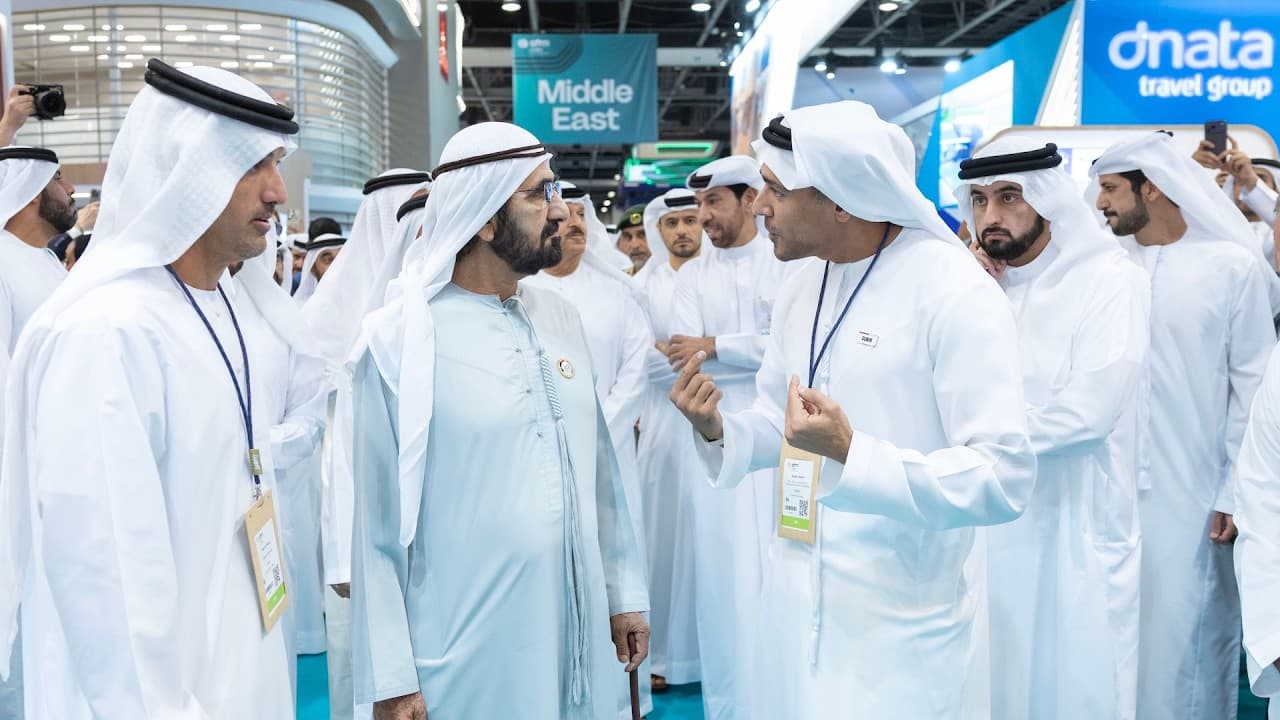 Bin Rashid visits Arab Travel Market