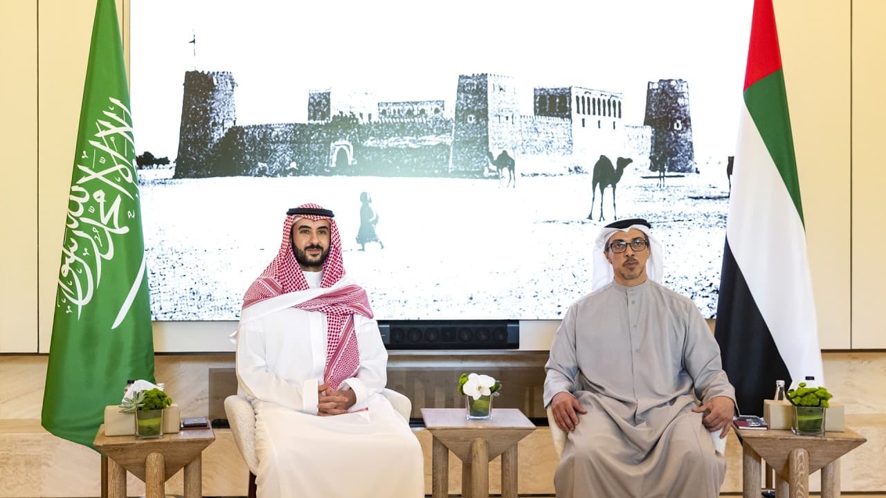 Monser bin Zayed Meets Khalid bin Salman