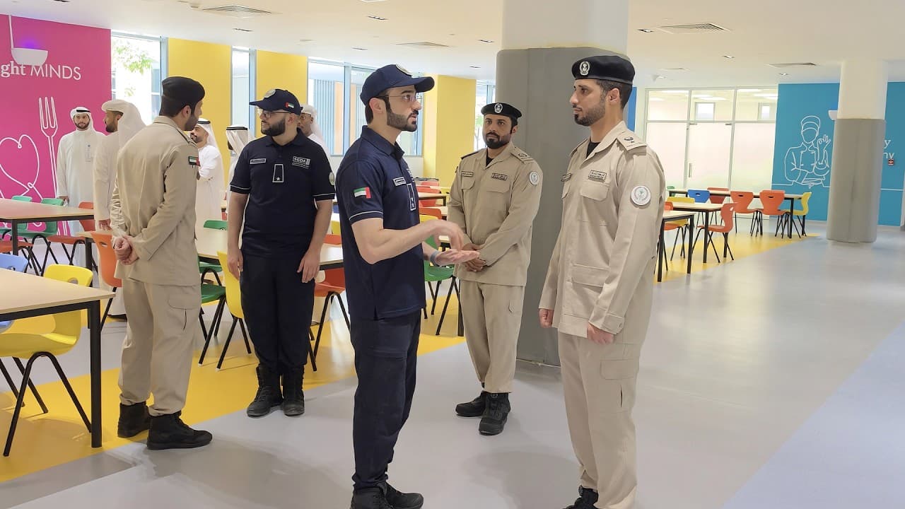 دفاع مدني الشارقة يختبر جاهزية المدارس