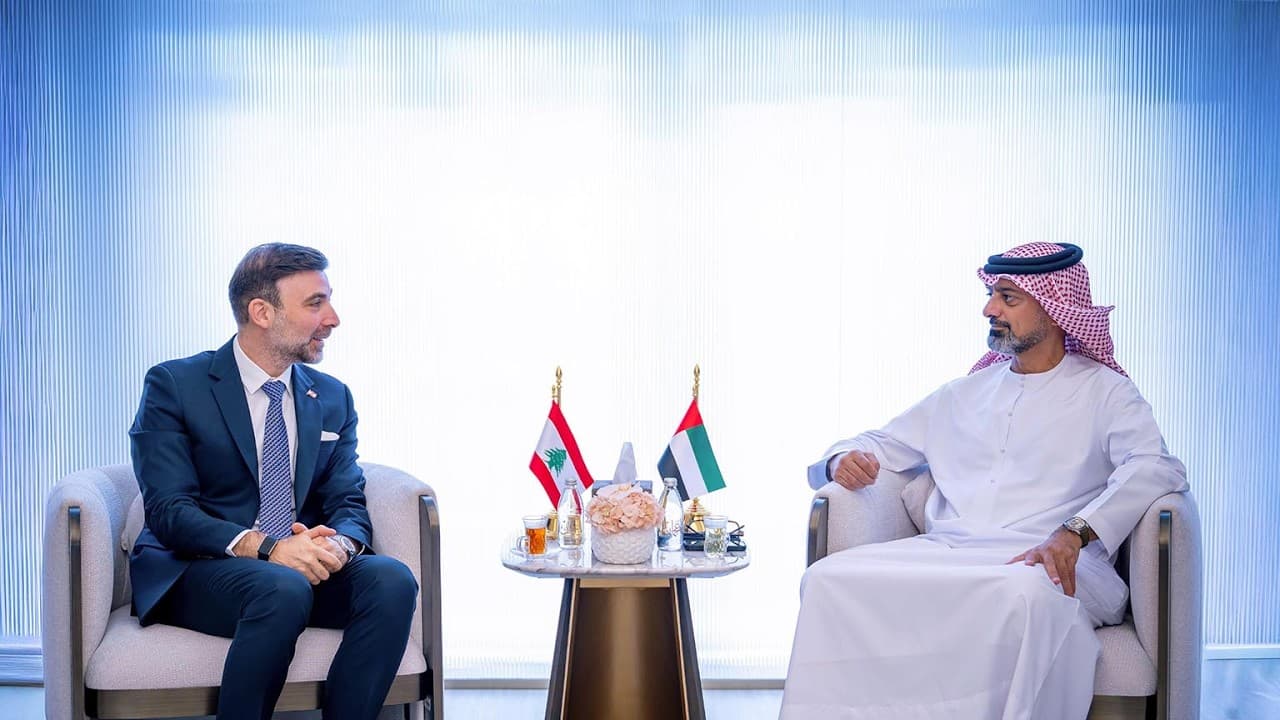 عمار بن حميد يناقش مع السفير اللبناني التعاون