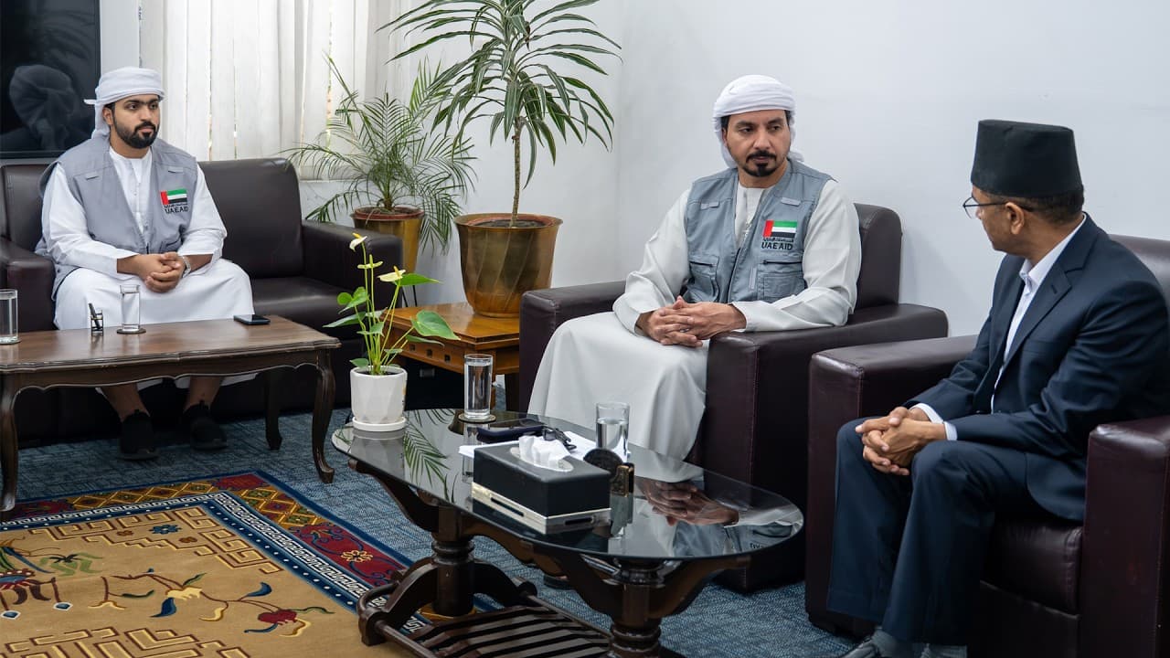 UAE reviews recovery plans with Nepal officials