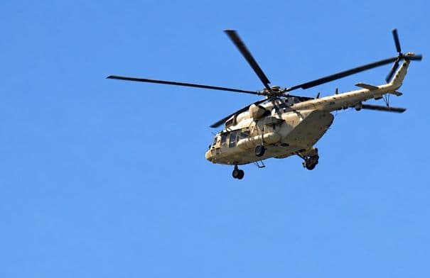 Israeli missile alert on Egyptian helicopter