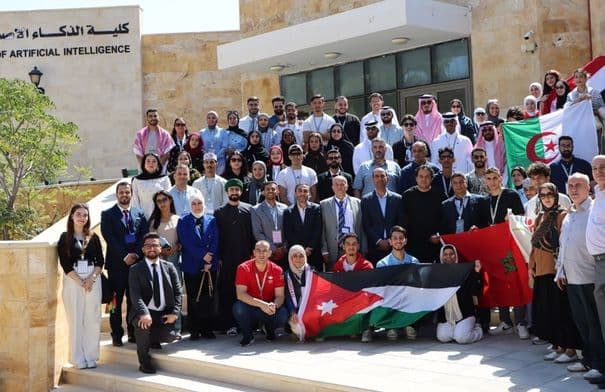 Arab youth delegation assesses Al-Balqa AI efforts
