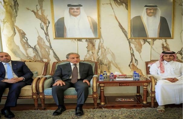 Prime Minister Visits Qatari Embassy to Offer Condolences on Prince Sheikh Hamad's Passing