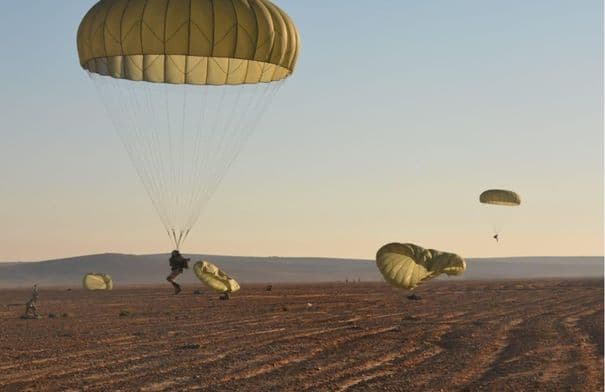 Mu'tah University parachuting course graduation Batch 35