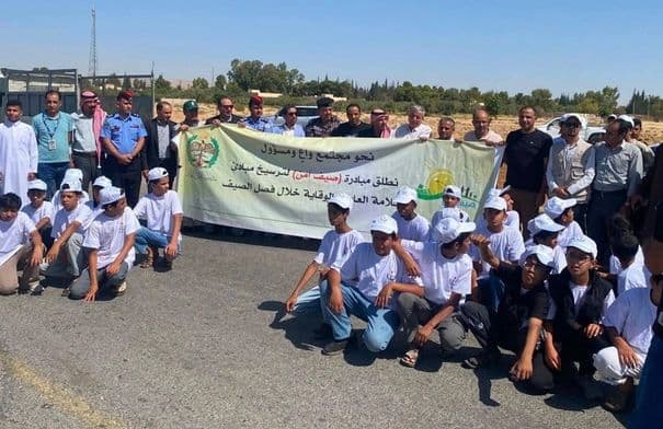 Liwa' Al-Husayniyah cleanup campaign in Ma'an