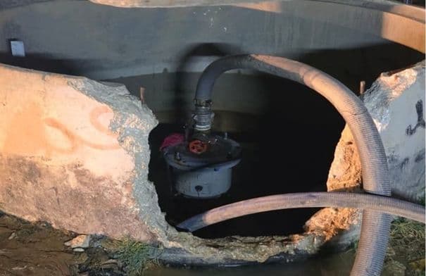 Threat to Dissi pipeline water flow