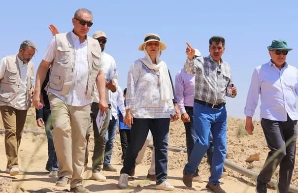 الأميرة بسمة تتفقد مشروع استعادة المراعي