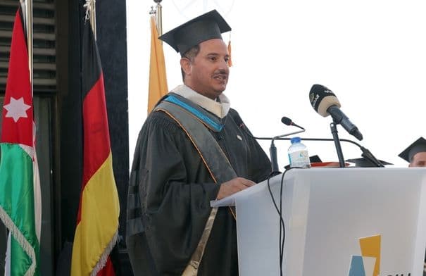 Al-Eisaoui oversees Wisdom Batch graduation at Jordanian German University