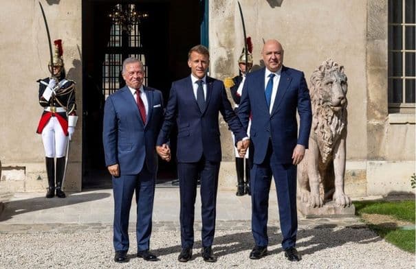 French, Lebanese, King meet in Paris
