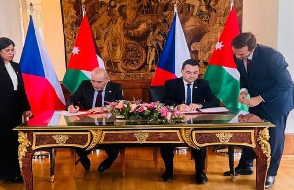 Jordan and Czech Republic formalize political talks