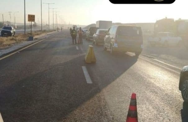 Left lane closed at Ghabawi Bridge