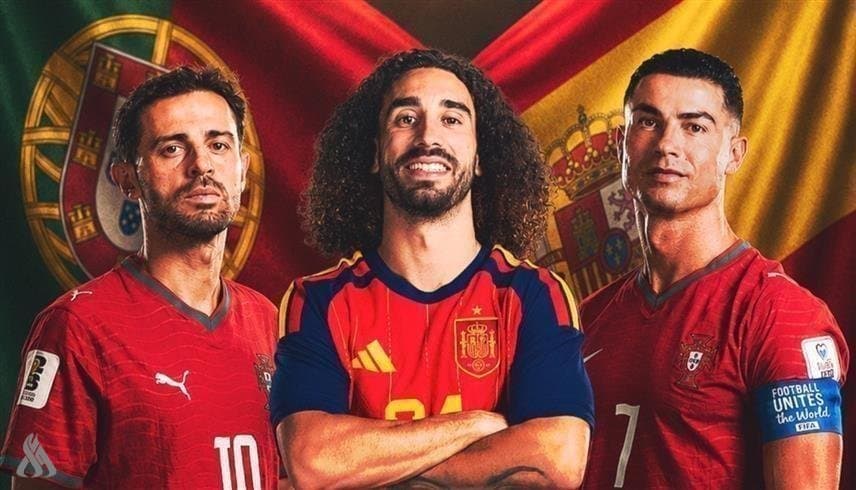 مواجهة البرتغال وإسبانيا تتجاوز 2.4 مليار دولار