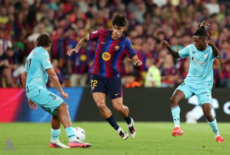 برشلونة يفوز على أتلتيك بيلباو في الليغا