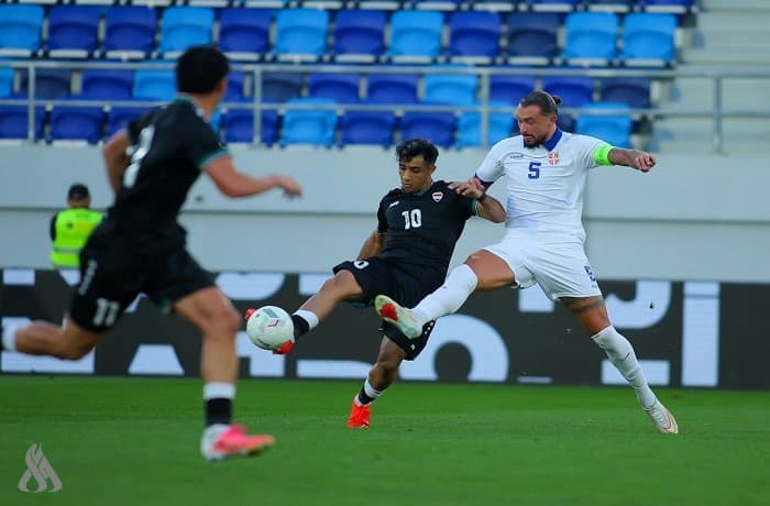 Iraqi team plays Serbia today