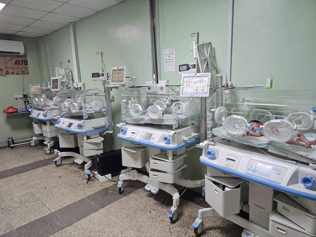 Al-Anbar installs 9 neonatal incubators at Fallujah Hospital