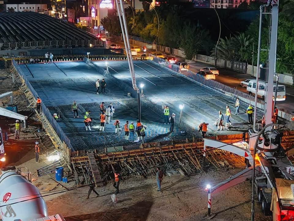 Baghdad Al-Amanah Starts Ramp Pouring at Antar Square Bridge