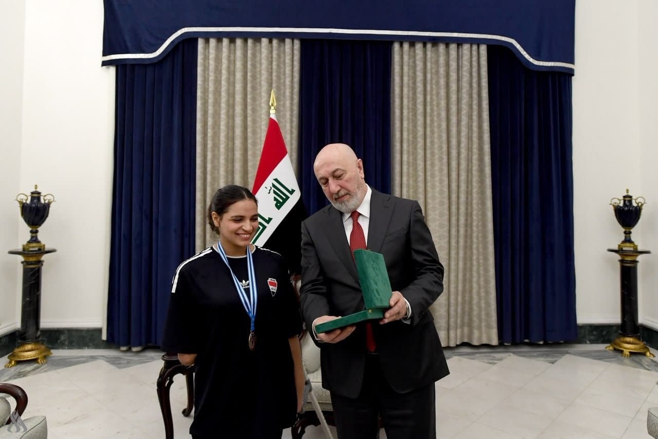 President Meets Paralympic Champion Naglaa Imad