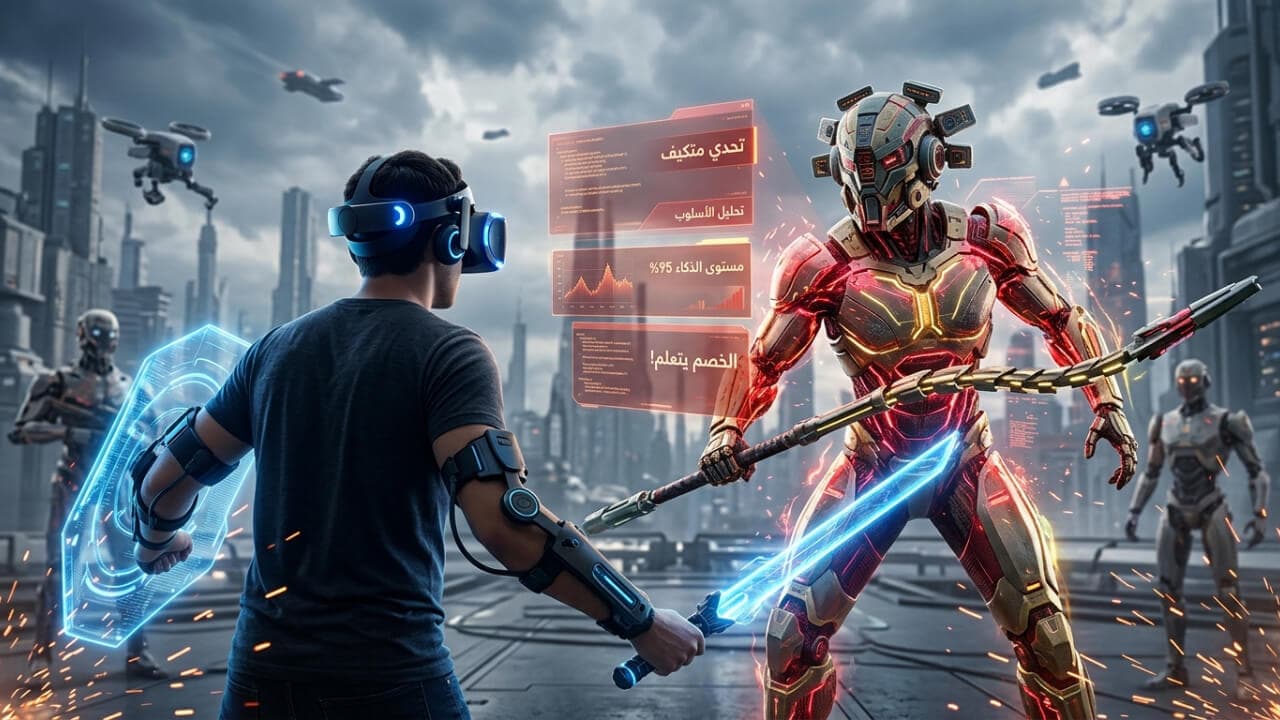 Future gaming where characters adapt