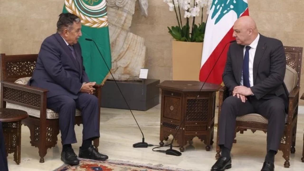 Aoun urges Lebanon to seek peaceful resolution