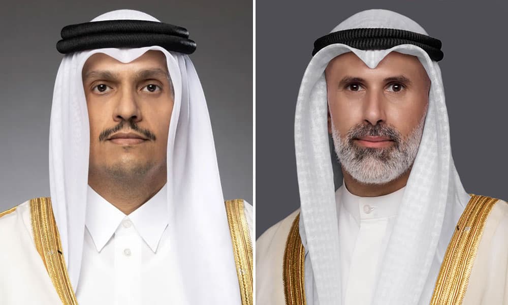 وزير الخارجية يناقش آخر التطورات مع رئيس الوزراء القطري