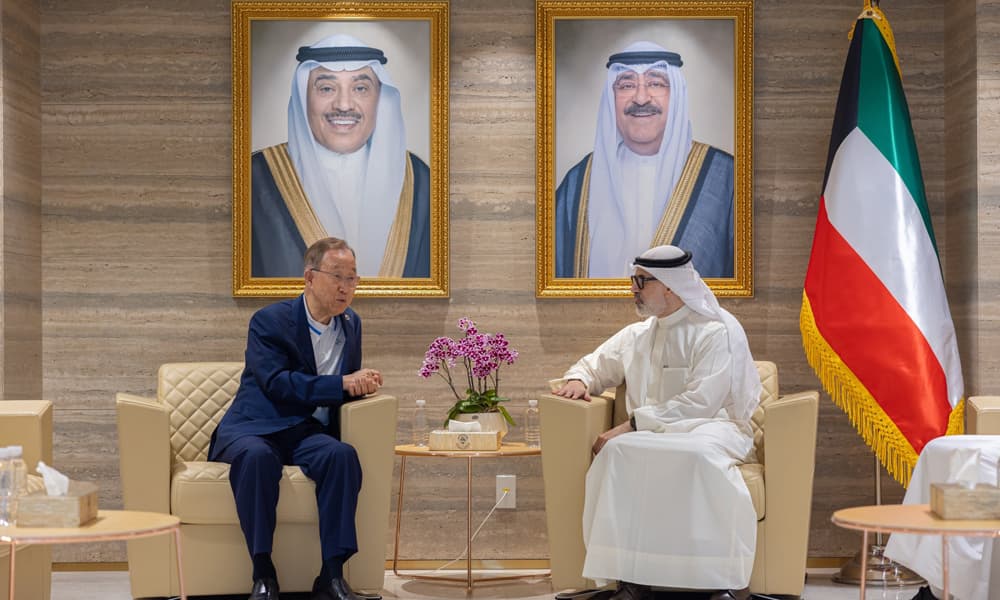 Kuwaiti FM Meets Ex-UN Chief on Regional Issues