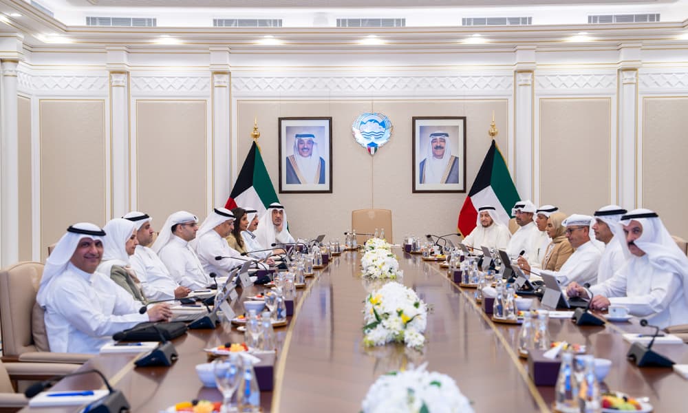 مجلس الوزراء برئاسة الشيخ فهد الصباح