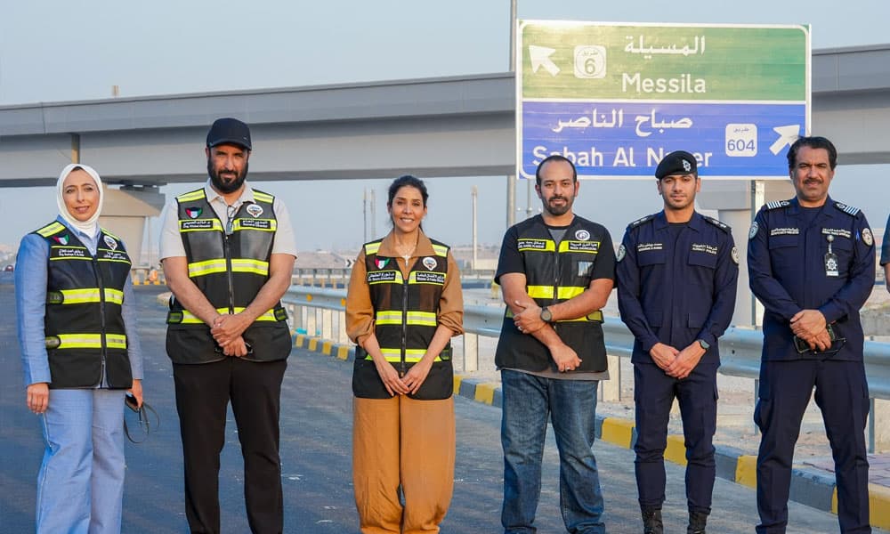 افتتاح طرق جديدة في مشروع جسر صباح الناصر