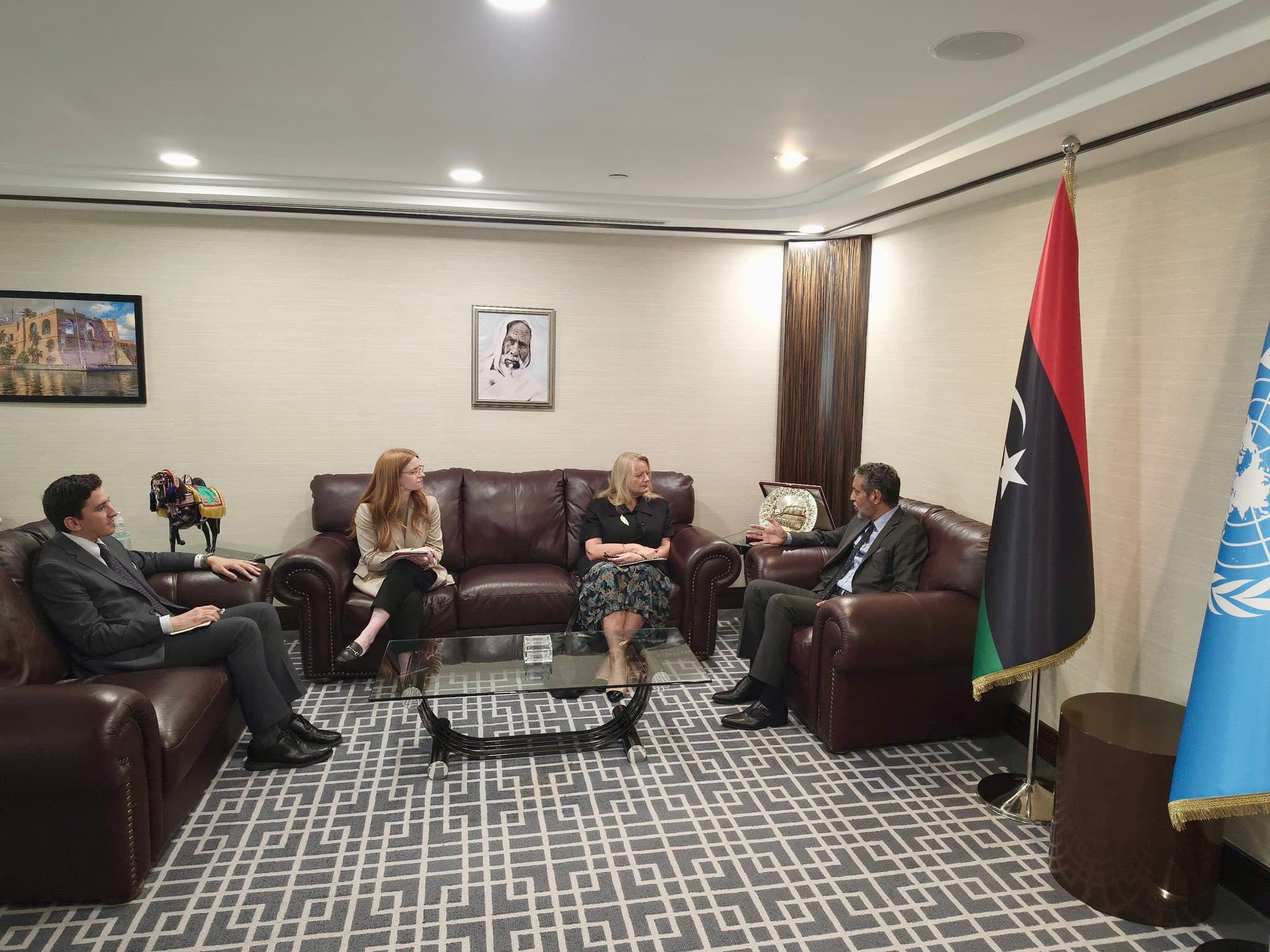 Al-Sinni discusses UN Security Council cooperation