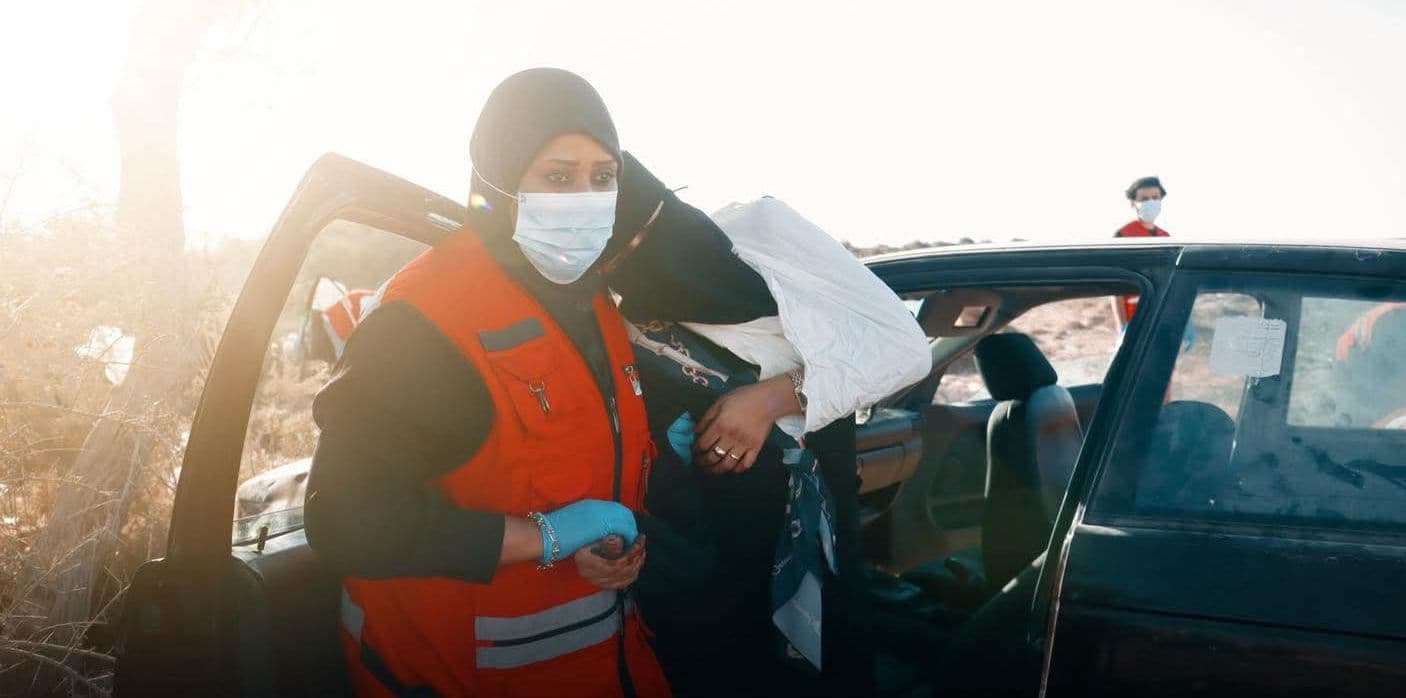 Spartaa Red Crescent Youth Practice Rescue