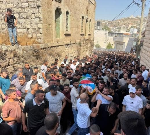 Funeral of Martyr Kareem Shalalda in Saeer