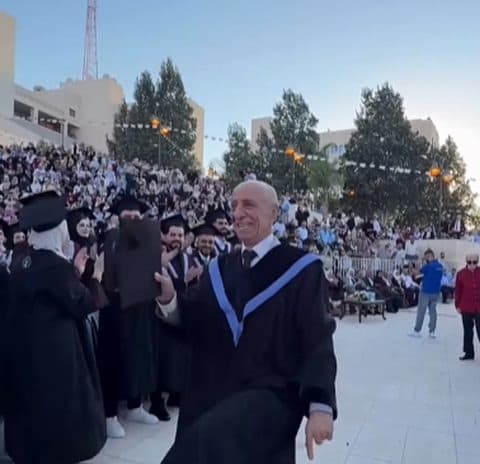 Nablus Professor Celebrates Graduation