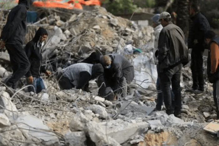 انتشال جثامين 101 شهيد في غزة
