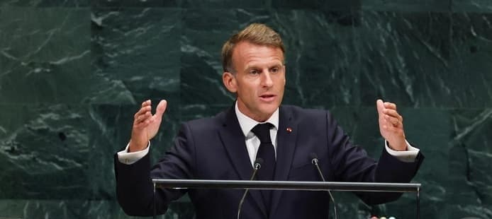 Macron: Hamas absent in West Bank, settler crimes weaken Palestinians