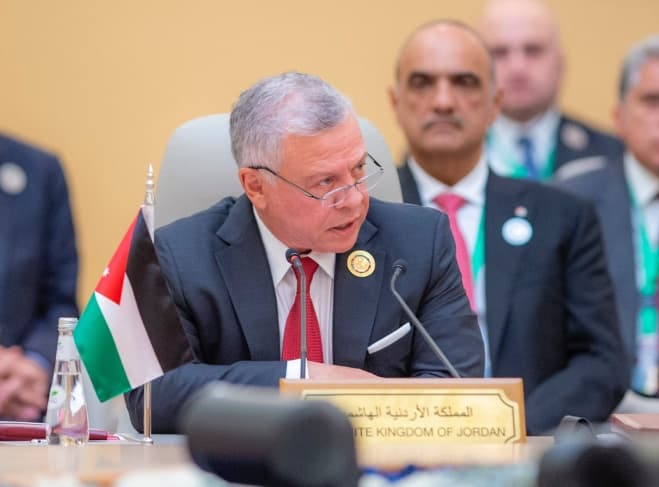 King of Jordan Warns on Gaza and West Bank