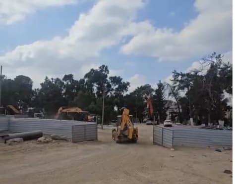 US Embassy construction in South Jerusalem